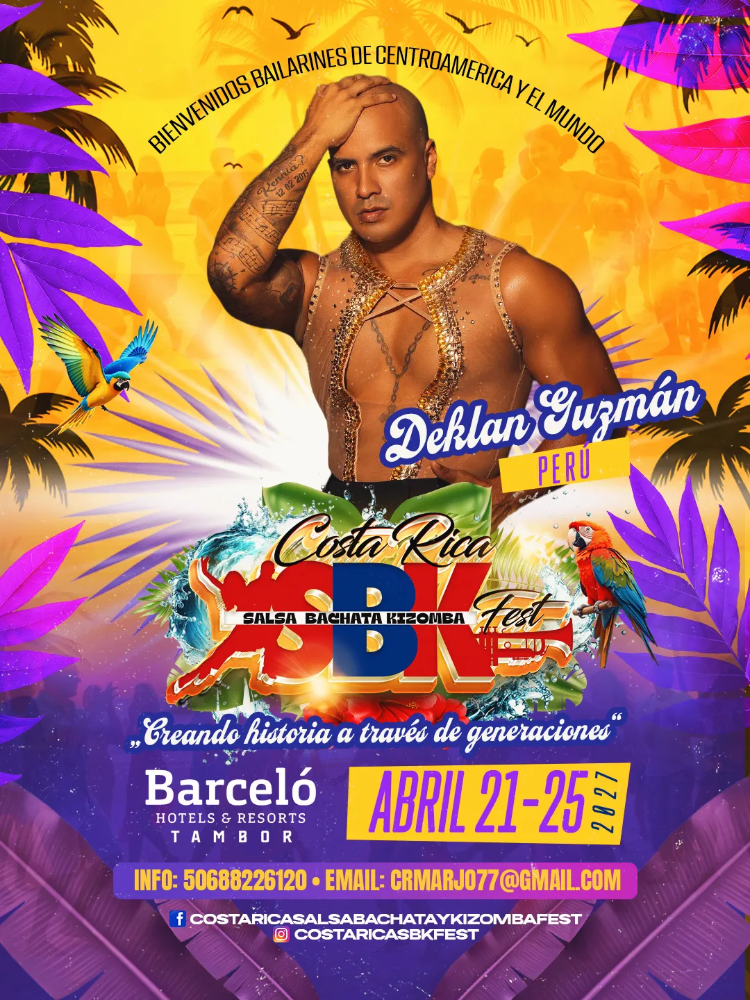 Flyer de Deklan Guzmán
