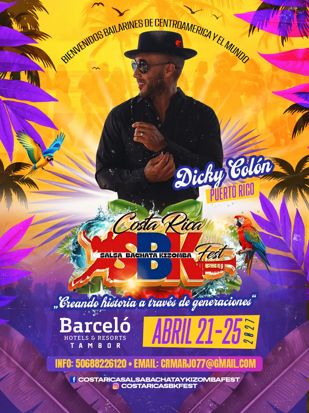 Flyer de Dicky Colón