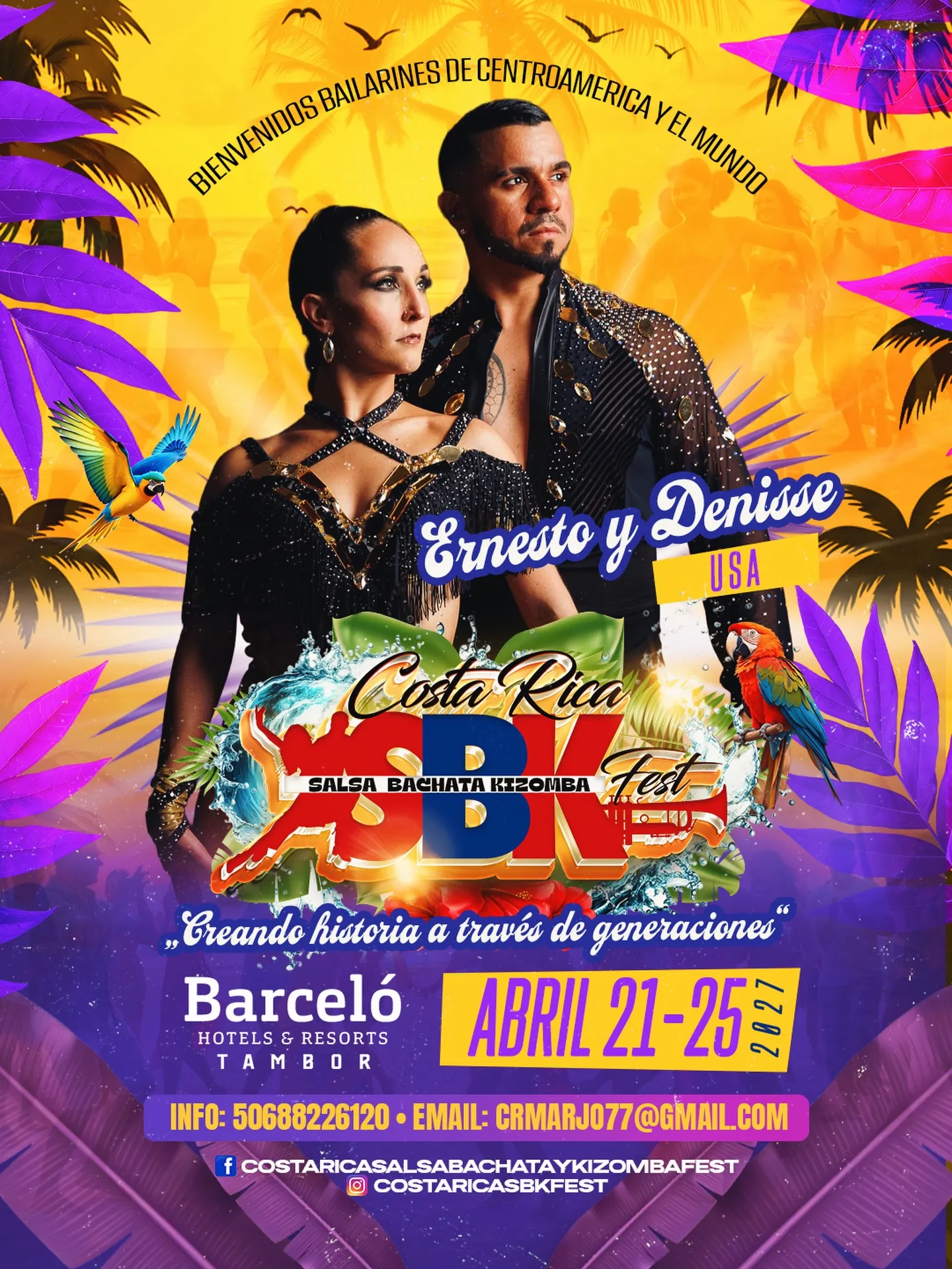 Flyer de Ernesto y Denisse