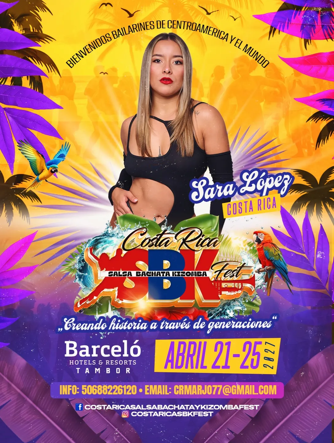 Flyer de Sara López