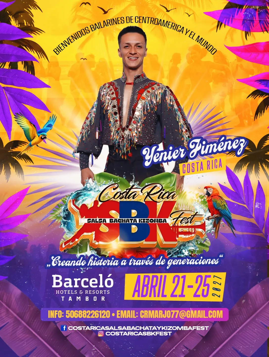Flyer de Yenier Jiménez